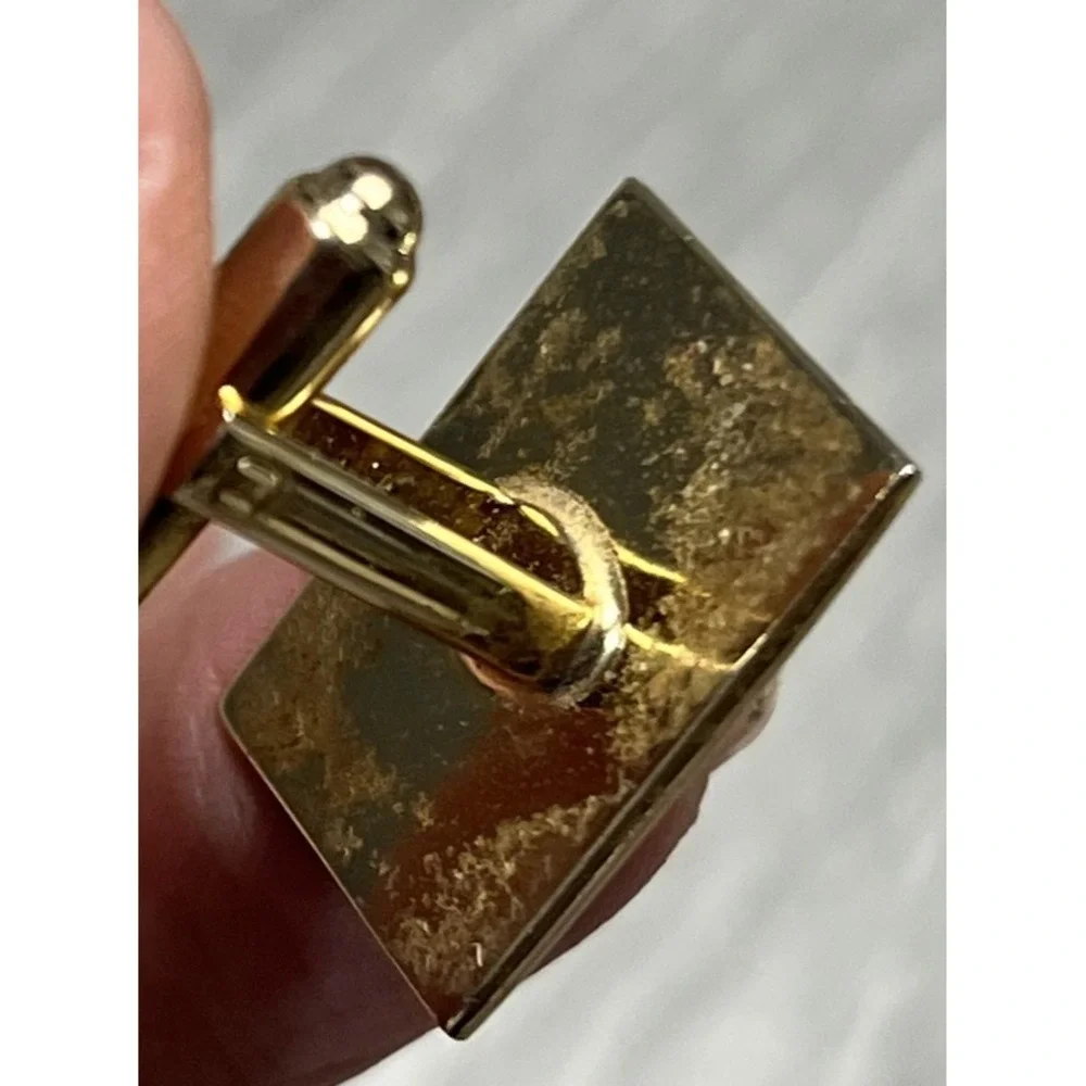 Vintage Hickok Gold Tone Initial‎ J Cufflinks USA Monogrammed Letter Cuff Link